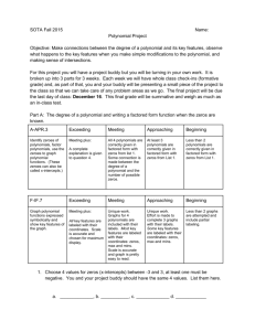 Polynomial Project - Student A Polynomial_Project_StudentA