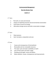 Environmental Management Nov-Dec Review Tests Level 3 -4