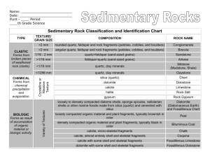 Sedimentary Rocks Name: Date: Flynt