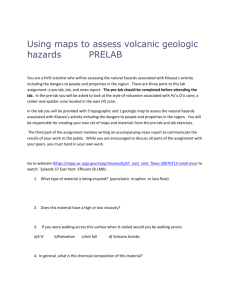 Using maps to assess volcanic geologic hazards