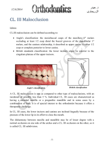 Treatment of Dentoalveolar & Functional CL.III Malocclusion