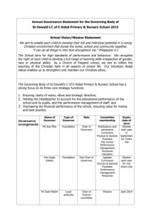 Annual Governance Statement for Governing Bodies Template