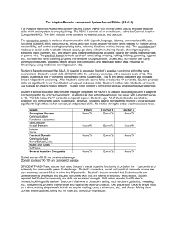 abas write respondents example ii two behavior assessment adaptive system