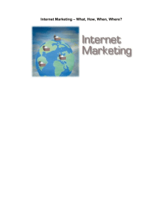 What is the advantages of internet marketing?