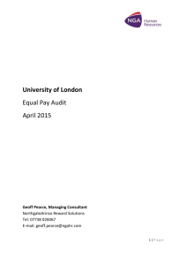 Equal Pay Audit - 2015