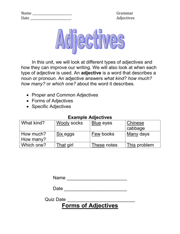 Adjective