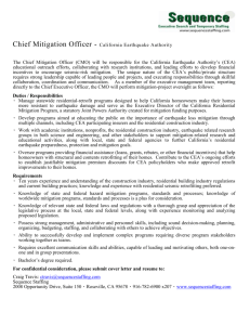 Chief Mitigation Officer