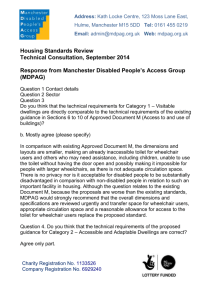 our response - Manchester Disabled People`s Access Group