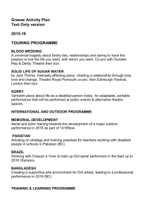 Text only Graeae Activity Plan 2015-18