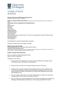 Annual Progress Review Form 2014