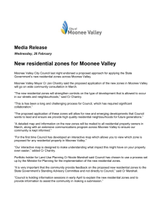 New residential zones for Moonee Valley
