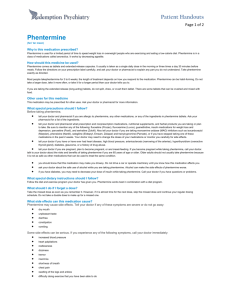 Phentermine - Redemption Psychiatry