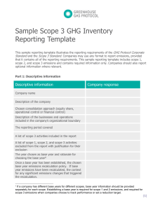 Sample GHG Inventory Reporting Template