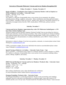 Tuesday, November 13 - University of Wisconsin
