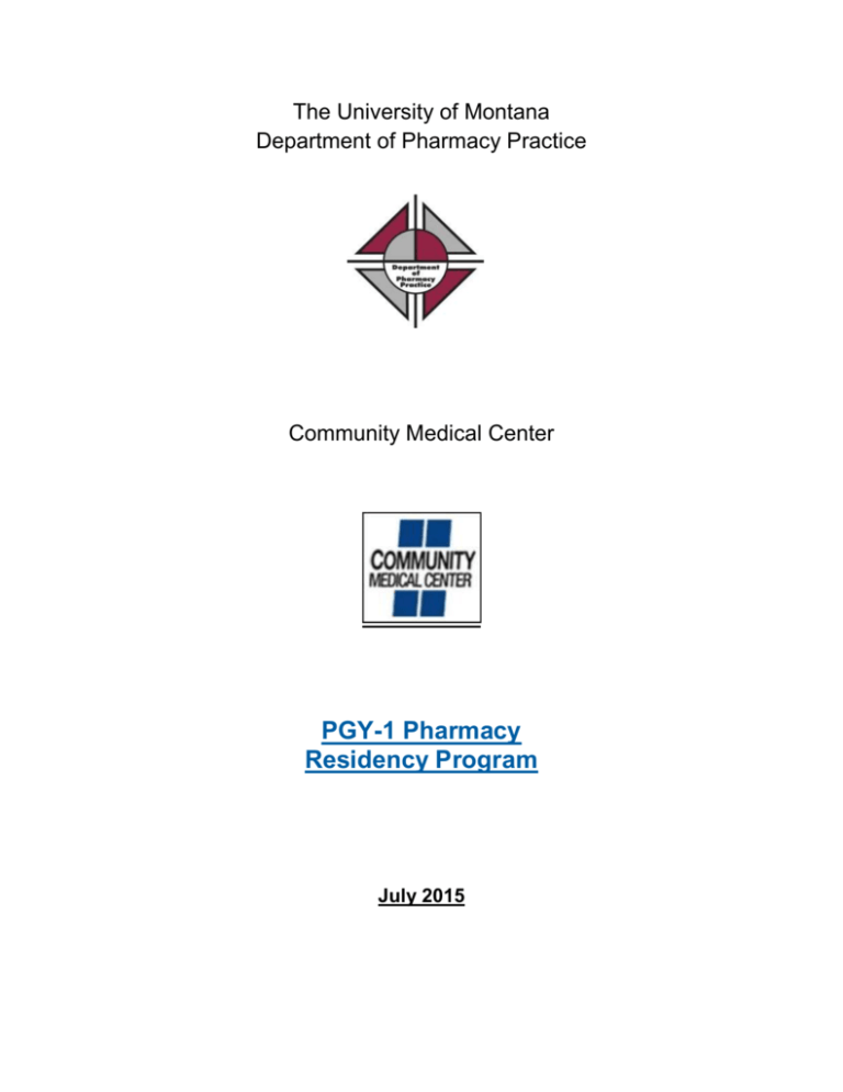 Residency Handbook University of Montana