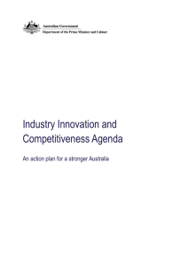 Industry Innovation and Competitiveness Agenda