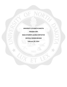 III). Vehicle Criteria - University of North Dakota