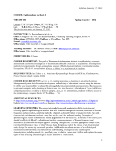 Syllabus, January 17, 2012 - Texas A&M University College of