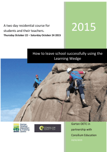 The Learning Wedge - Gartan Outdoor Education Centre
