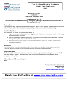 CME Handout for 10/7/2015 Conference