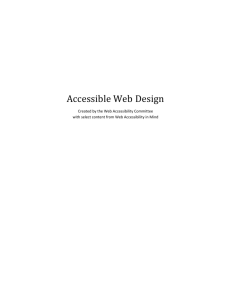 Accessible Web Design Handout