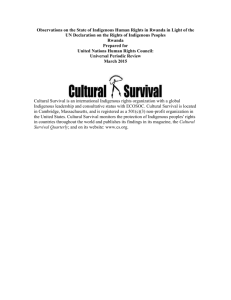 Open File - Cultural Survival