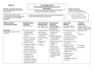 Final Results-Based Staff Development Plan