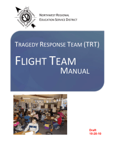 Tragedy Response Team Manual - MY NWRESD