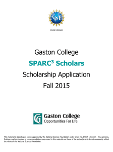 SPARC 3 Scholars