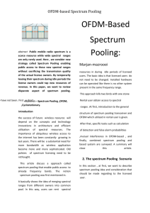 OFDM-based Spectrum Pooling