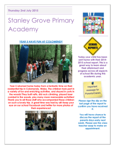 Newsletter Thursday 2nd July - Stanley Grove Primary Academy