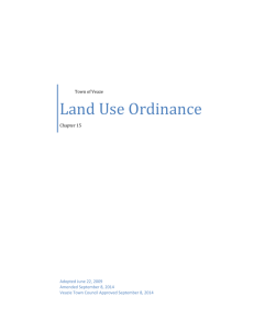 d. Compliance with Land Use Ordinance