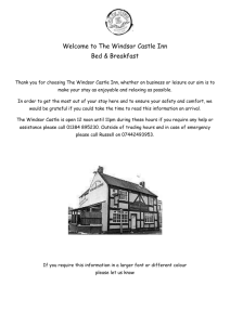 Bed & Breakfast - Windsor Castle Inn