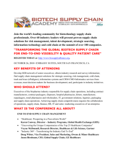 Join the world`s leading community for biotechnology supply chain