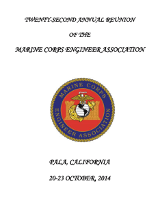 The MARINE CORPS ENGINEER ASSOCIATION TAKES