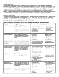 CoHSTAR Core Competencies for Fellows