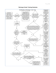 Recharge Center Training Handouts