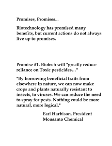 Biotech -- Promises