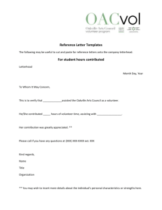 Tips on writing a reference letter