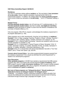 Residency Policy - Gallaudet University