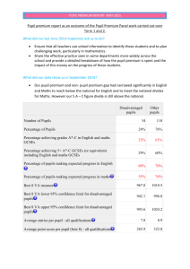 Pupil premium report mAY 2015