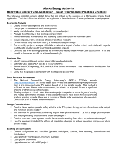 Solar Checklist - Alaska Energy Authority