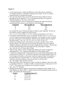 AP Chem Chapter 2 Homework