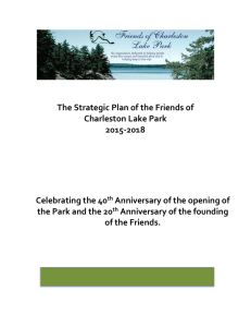 Access the Plan here. - Friends of Charleston Lake Park