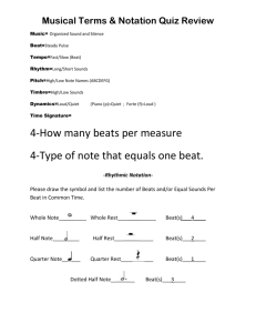 Music Terms and Notation Quiz Review