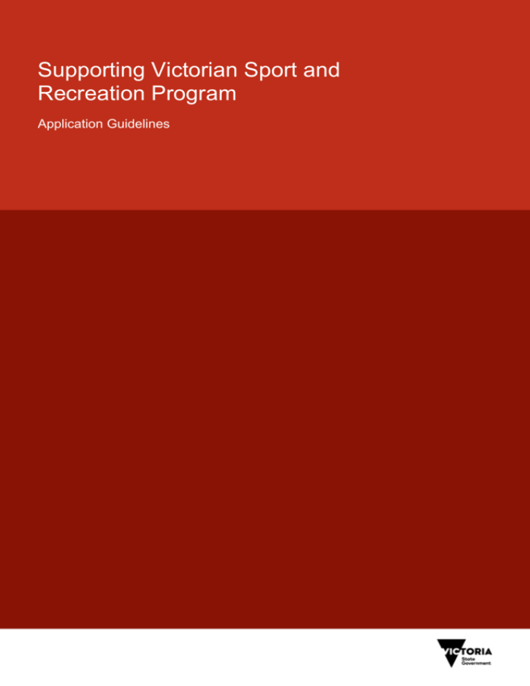 Supporting Victorian Sport and Recreation Program Word (docx