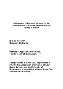 Birmingham City Council Adults and Communities Directorate