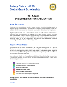 PREQUALIFICATION Application