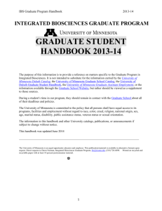 IBS Handbook - University of Minnesota Duluth