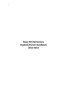 Rock Hill Elementary Student Handbook